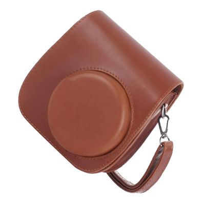 Uonlytech PU Instant Camera Case Bag Soft Cork Protective Pouch for Mini Lightweight Storage for Instant Film Cameras Stylish and Durable Design