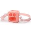 Case for Yoto Mini 2024, Card Reader Silicone Protective Cover, Kids Audio Storytelling Machine Storage Cover with Shoulder Strap (Pink) view 1