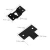 ARTIBETTER 1Set Iron Wall Mount Hook Hanger Plate Connector for Surround Sound Speakers Ceiling Installation Durable Audio Mounting view 2