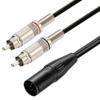 artcavs 4 pin XLR Male to Dual RCA Male Adapter 4 pin XLR to RCA Cable-3.3feet view 1