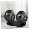ARTIBETTER Double Headed Car Fan Portable Adjustable Cooling Fan for Vehicle and Truck Black Dual Head Air Circulator for Backseat Use view 3