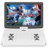 BOKYOK 17.9" Portable DVD Player with 15.6 Large HD Screen, 6Hrs Play, DVD Player Portable with Dual Speaker, Last Memory, Support SYNC TV/USB/SD Card, Play All Discs Format Except Blu-ray, White view 1