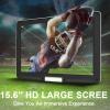 BOKYOK 17.9" Portable DVD Player with 15.6 Large HD Screen, 6Hrs Play, DVD Player Portable with Dual Speaker, Last Memory, Support SYNC TV/USB/SD Card, Play All Discs Format Except Blu-ray, White view 2