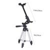 Angoily Adjustable Rotating Tripod Tablet Stand Mount Holder for Tablets Portable Multi Angle Adjustable Design Silver Finish view 2