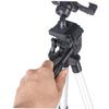 Angoily Adjustable Rotating Tripod Tablet Stand Mount Holder for Tablets Portable Multi Angle Adjustable Design Silver Finish view 4