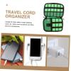 Angoily Travel Organizer Electronics Organizer Bag Cord Organizer Box Cable Organizer for Data Cables Mobile Batteries view 2