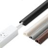 ZSAZSO 2 Pcs Floor Cable Protector PVC Flex Cable Protector Self-Adhesive Power Cable Protector(Coffee) view 2