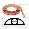 ZSAZSO 2 Pcs Floor Cable Protector PVC Flex Cable Protector Self-Adhesive Power Cable Protector(Coffee) view 3