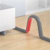 ZSAZSO 2 Pcs Floor Cable Protector PVC Flex Cable Protector Self-Adhesive Power Cable Protector(Coffee) view 4