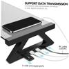 Angoily 1Set Screen Riser Stand for Dual Slot Tempered Desktop Organizer with Port for Office Desk Home Use and Enhanced Cooling Support view 2