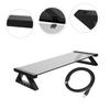 Angoily 1Set Screen Riser Stand for Dual Slot Tempered Desktop Organizer with Port for Office Desk Home Use and Enhanced Cooling Support view 3