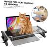Angoily 1Set Screen Riser Stand for Dual Slot Tempered Desktop Organizer with Port for Office Desk Home Use and Enhanced Cooling Support view 4