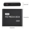 Mini Box Full HD Media Player 1080P Support USB MMC RMVB MP3 AVI MKV Black (US Plug) view 2