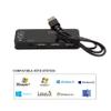 3 Port USB2.0 Hub with External 7.1 Channel USB Sound Card Headset Microphone Adapter USB Hub 2.0 for PC Laptop Computer view 3