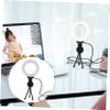 Artibetter 1Set LED Ring Light with Clip and Tripod Portable Camera Lighting for Video Conferencing Streaming Compatible with Laptops and view 4