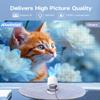 Electric FocusMini Projector with WiFi 6 and Bluetooth 5.4, Smart Portable Projector 4k Support, 5W Soundbase Speaker, Auto Keystone 180 Rotation, Home Outdoor Movie Proyector HY300Ultra view 3
