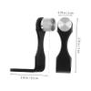 FELTECHELECTR 2pcs Binocular Tripod Adapter Shaped Design for Enhanced Stability Compatible with Monocular and Telescope Photography Stylish Metal Construction Black and Silver Finish view 3