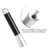 3 Carbon Fiber Screw Radio Short Antenna Aerial Universal Car Modification Car Replacement Antenna Easy Installation (Silver) view 3