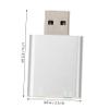Artibetter Headphone Adapter External Sound Card for 7.1 Stereo Audio Adapter No Drivers Required view 2