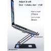 Aluminum Laptop Cooling Stand Ergonomic Laptop Riser with Fan Portable Laptop Holder Compatible with Laptops and Tablets Under 17.3" view 2