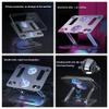 Aluminum Laptop Cooling Stand Ergonomic Laptop Riser with Fan Portable Laptop Holder Compatible with Laptops and Tablets Under 17.3" view 4