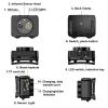 Head-Mounted Camera, LED headlamp, 1080P HD Action Camera, Wearable Video Recording, 64GB Internal Storage, Suitable for Nighttime Outdoor Activities Such as Electricians, Cycling, and Fishing view 2