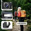 Head-Mounted Camera, LED headlamp, 1080P HD Action Camera, Wearable Video Recording, 64GB Internal Storage, Suitable for Nighttime Outdoor Activities Such as Electricians, Cycling, and Fishing view 4