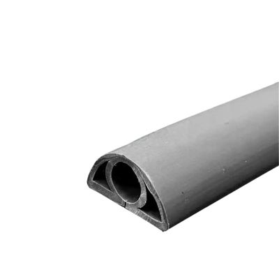ZSAZSO 4.0m Floor Cord Cover Self-Adhesive Cord Protector Extension Wiring Duct Protector(Grey)