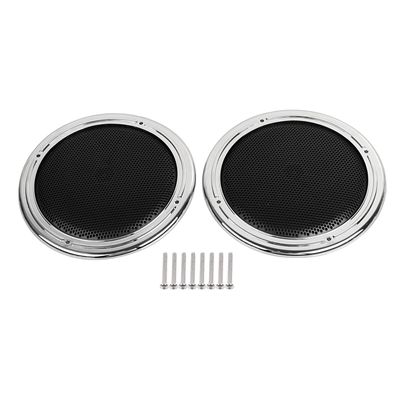 BID4ZE Rear Mesh Speaker Pod Grilles For Harley Electra Glide Ultra Classic FLHTCU Tri Glide Ultra FLHTCUTG 2014-2023 Road Glide Ultra FLTRU/Limited FLTRK 2016-2019
