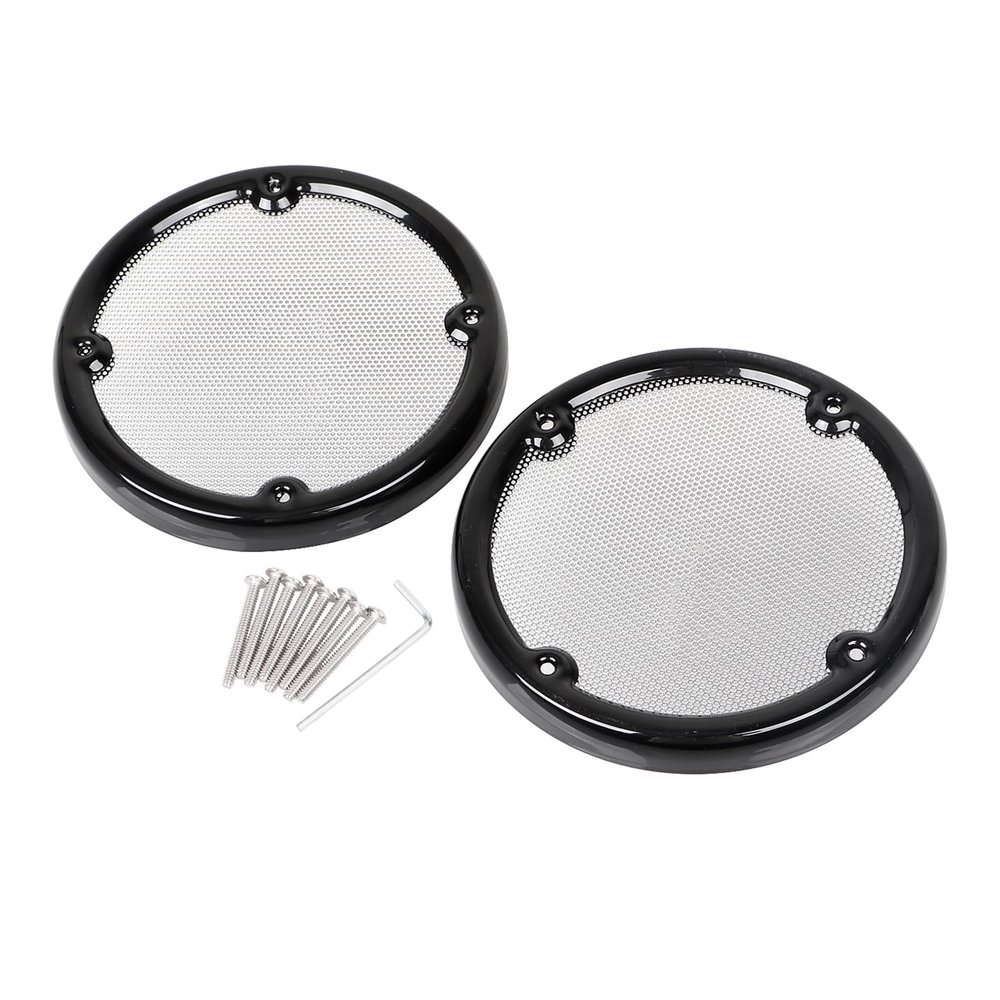 BID4ZE Motorcycle Rear Tour Pak Speaker Trim Mesh Cover For Harley Street Glide FLHX 20062013 Electra Glide Classic FLHTC 19962013 Trike Street Glide FLHXXX 20102011