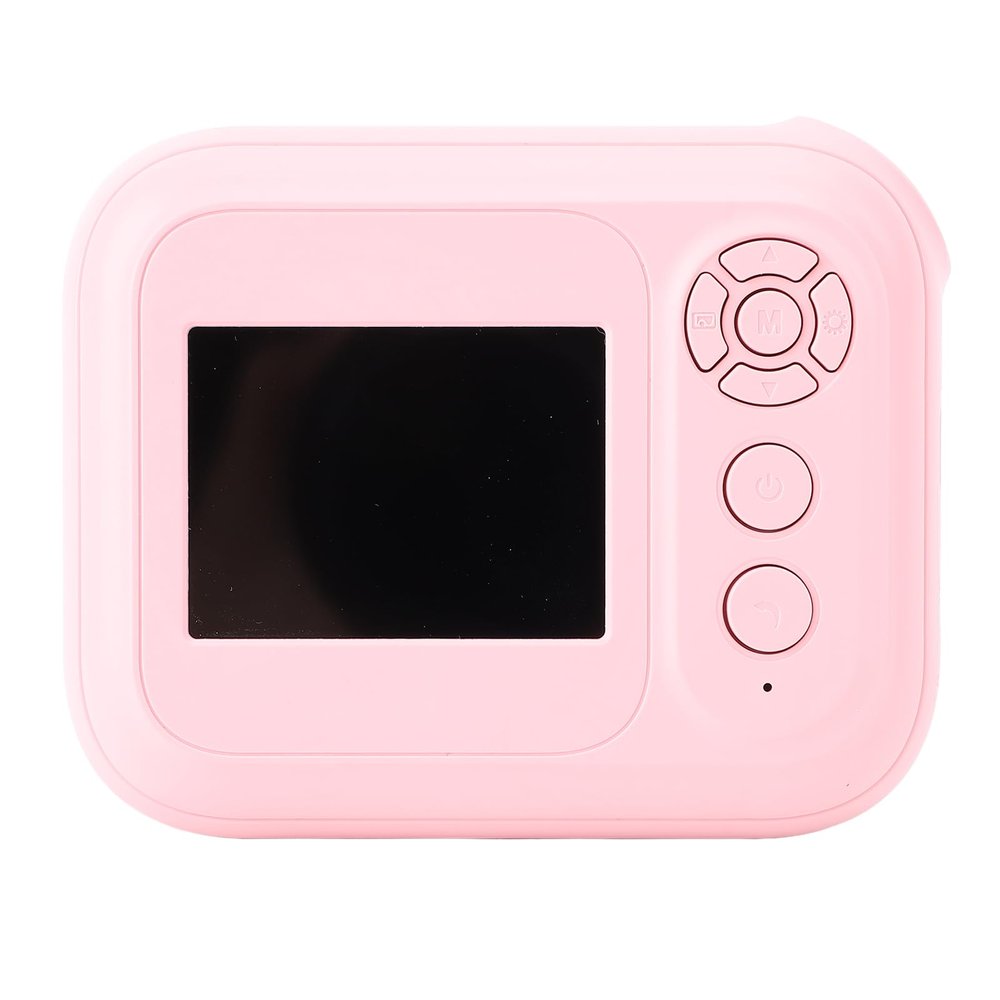 Fockety Instant Print Camera, 48MP 1080P HD Lens 6X Zoom Print Black and White Photos, MP3 and Game, Instant Print Digital Camera for Adults and Kids, Christmas Birthday Gifts (Pin k)