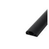 ZSAZSO 4.0m Floor Cord Cover Self-Adhesive Cord Protector Extension Wiring Duct Protector(Black) view 1