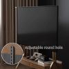 JIAOCKJIAO JKGHK Rolling TV Stand, Mobile TV Stand with 360 Universal Wheels, Floor TV Stand with Storage Drawer, Tilt Mobile TV Floor Stand, TV Stand Fits 40-85 Inch TV Screen(Brown) view 3