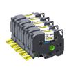 5PK Heat Shrink Tube Tape Compatible with Label Printers HSE-211 HSE-221 HSE-231 HSE-611 HSE-621 HSE-631(5PK hse-651) view 1