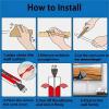 ZSAZSO 6m Trapezoid Slot Floor Cord Cover Cord Protector Electric Wire Slot Cable Manage Cable Hider(A-Grey) view 3