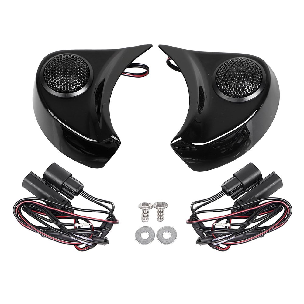 BID4ZE Gloss Black Pods W/Tweeter For Harley Street Glide FLHX/Special FLHXS Electra Glide Ultra Classic FLHTCU/Ultra Limited FLHTK Tri Glide Ultra FLHTCUTG 2014-2023