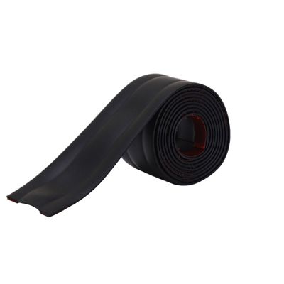 ZSAZSO 2 Pcs PVC Floor Cord Cover Trunking Floor Anti Stepping Artifact Invisible Exposed Wire Routing Trunking(Black Gold,1M_38MM)