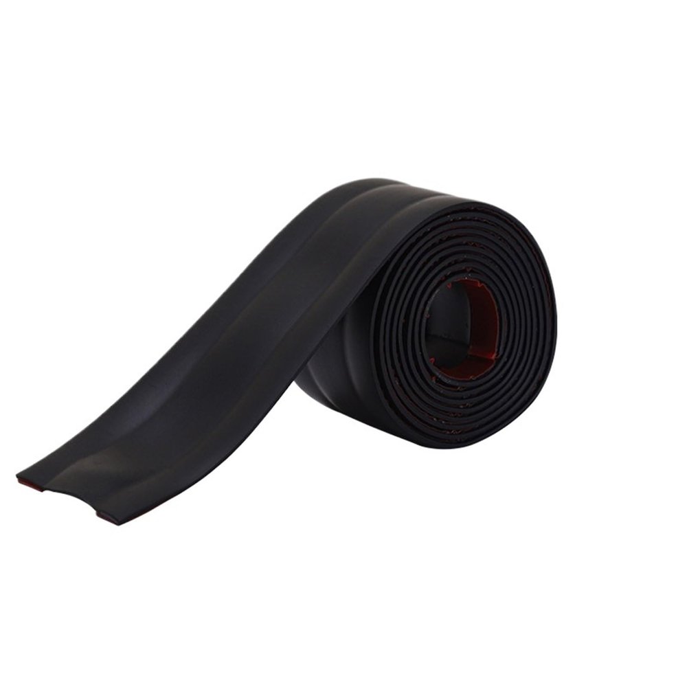 ZSAZSO 2 Pcs PVC Floor Cord Cover Trunking Floor Anti Stepping Artifact Invisible Exposed Wire Routing Trunking(Black Gold,1M_38MM)