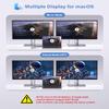 USB C to Dual HDMI Adapter for 2 Monitors, Newmight Dual Monitor Adapter, Supports Single 4K@60Hz and Dual 4K@30Hz, Dual Monitor HDMI Splitter for MacBook, iPad, HP, Dell, iPhone 15/16 Series view 4