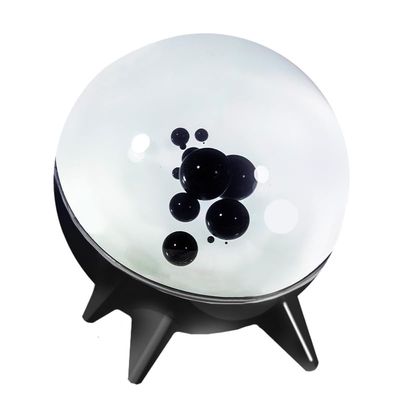 Dancing ferrofluid Speaker, ferrite Speaker Music Companion, ferromagnetic Fluid Sound visualizer, symbiosis in a Bottle, Magnetic Fluid Toys, Desktop Decorations, Birthday Giftsunvoiced (Black)