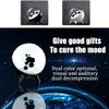Dancing ferrofluid Speaker, ferrite Speaker Music Companion, ferromagnetic Fluid Sound visualizer, symbiosis in a Bottle, Magnetic Fluid Toys, Desktop Decorations, Birthday Giftsunvoiced (Black) view 3