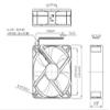 HGUOPIE EEC0382B1-000C-A99 120X120X38MM DC24V 9.2W 12CM 2-Wire Silent Inverter Cooling Fan view 2