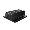 Vertical Laptop Stand 2-Slot Desktop Stand Holder with Adjustable Dock Aluminum Alloy Laptop Stand for Desk Compatible with 17 Laptops (Black) view 4