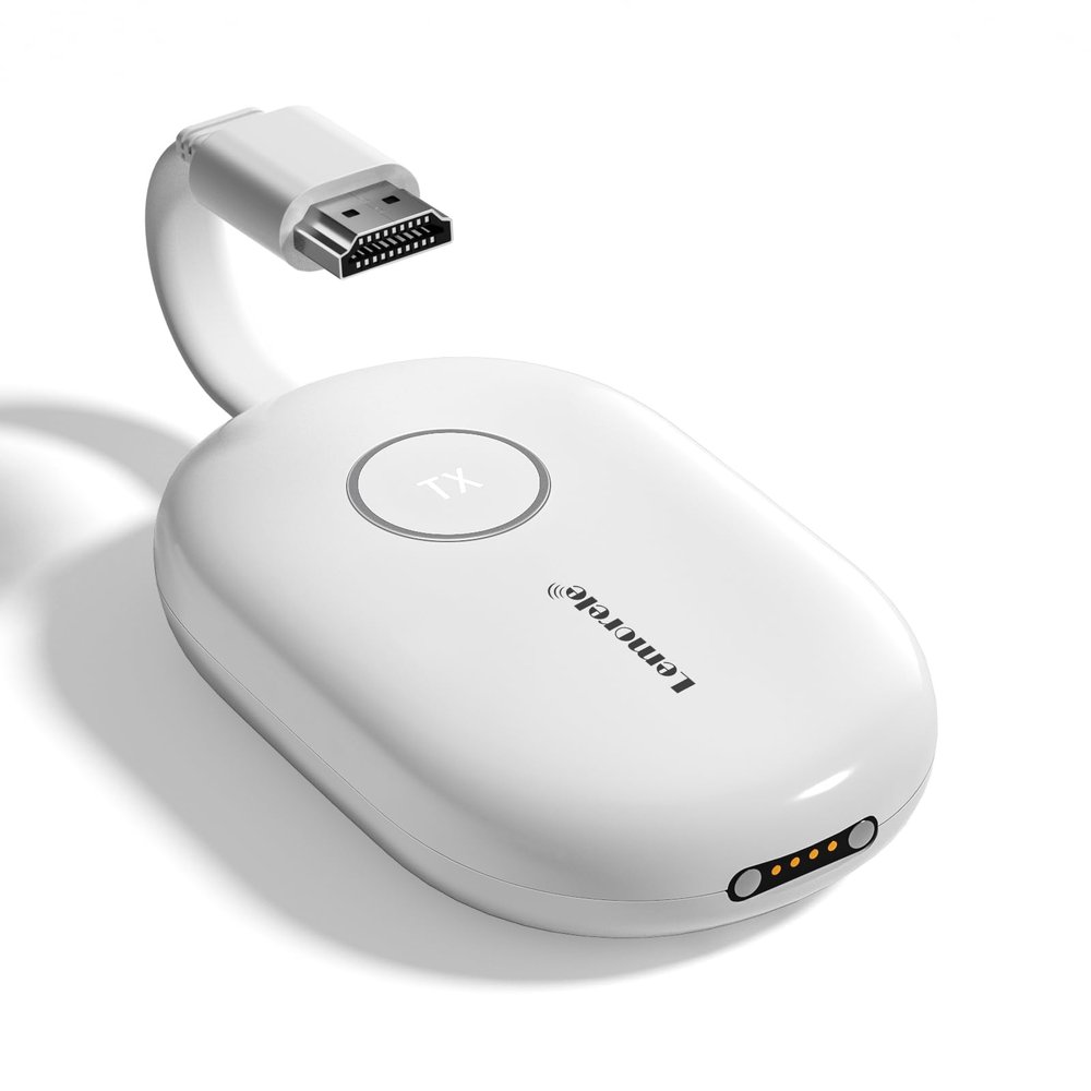 Lemorele G500 Expandable 8-in-1 Wireless HDMI Presentation System for Conference Rooms, 1080P 60Hz, 5.8GHz, 165ft Range, Low Latency (Additional Transmitter Only, Receiver Required)