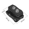 NovelGoal Cold Shoe Mount with 1/4" Screws & Anti-Reversal Positioning Pin, Quick Release Adapter for SLR A7C/XT4 Camera (1,with Disk Mounting Black) view 3