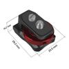 NovelGoal Cold Shoe Mount with 1/4" Screws & Anti-Reversal Positioning Pin, Quick Release Adapter for SLR A7C/XT4 Camera (1,with Disk Mounting Red) view 2