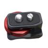 NovelGoal Cold Shoe Mount with 1/4" Screws & Anti-Reversal Positioning Pin, Quick Release Adapter for SLR A7C/XT4 Camera (1,with Disk Mounting Red) view 3
