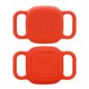 Dog Collar Holder for Tile Mate 2024/2022 Bluetooth Tracker, Anti Lost Waterproof Silicone Soft Case Secure Protective Cover Finder for Keys, Bags, Cat Dog Collar Tag, 2 Pack (Red) view 1