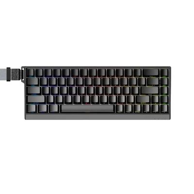 APOJHGF IYX MU68 Pro RGB Mechanical Keyboard Magnetic Switch Aluminum 8000Hz Quick Trigger Hot Swap PC Gamers Gift(Mu68 Pro-Black)