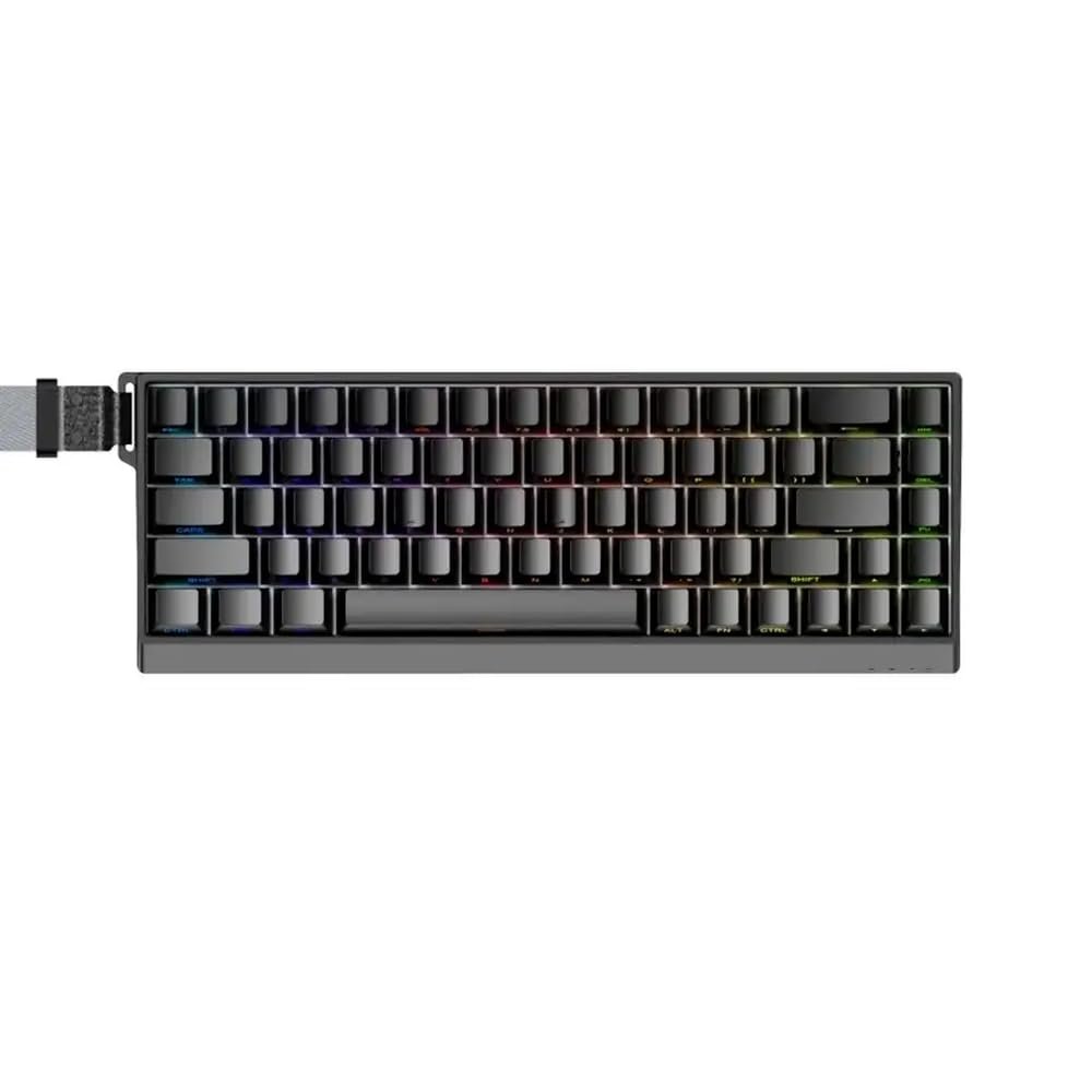 APOJHGF IYX MU68 Pro RGB Mechanical Keyboard Magnetic Switch Aluminum 8000Hz Quick Trigger Hot Swap PC Gamers Gift(Mu68 Pro-Black)